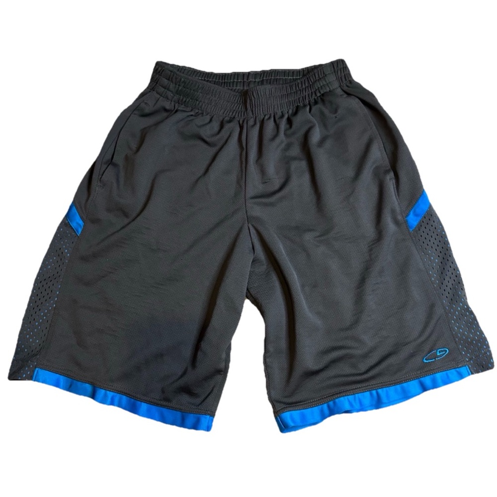 Champion‎ Men’s Black and Blue Athletic Shorts Size Medium
